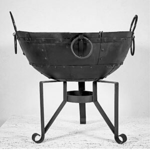 Large Decorative Bowl/Fire Pit style stand